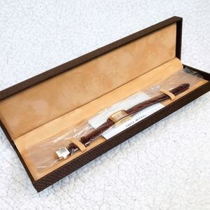 Coach Women's Crocodile Leather Watch 1998 NWT